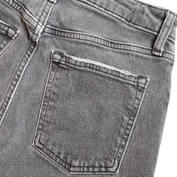 ABERCROMBIE & FITCH Curve Love High-Rise Mom Jean Gray Wash - Size 27 - Picture 6 of 9